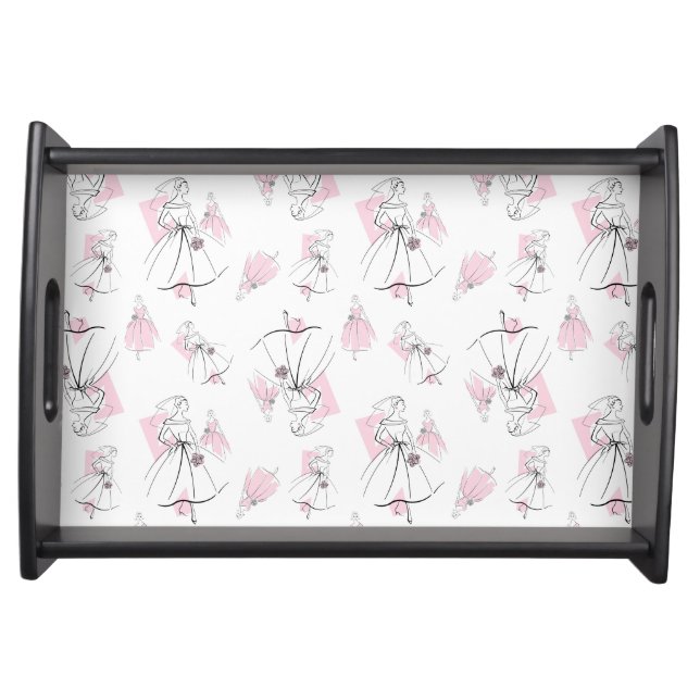 Fashion Bride Pink Group Multi serving tray (Front)