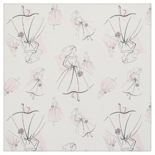 Fashion Bride Pink Group Multi small pattern Fabric