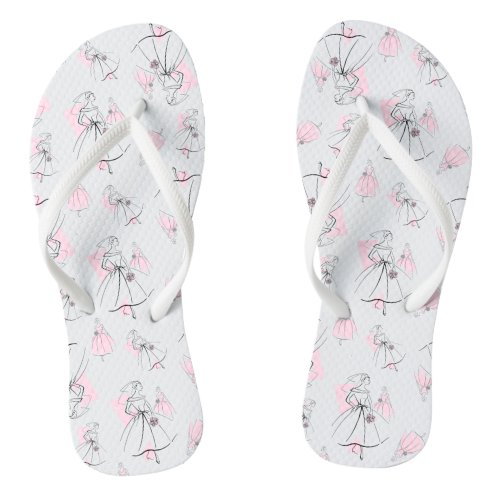 Fashion Bride Pink Multi flip flops