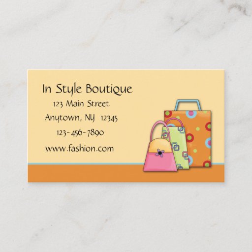 Customizable Fashion Business Card