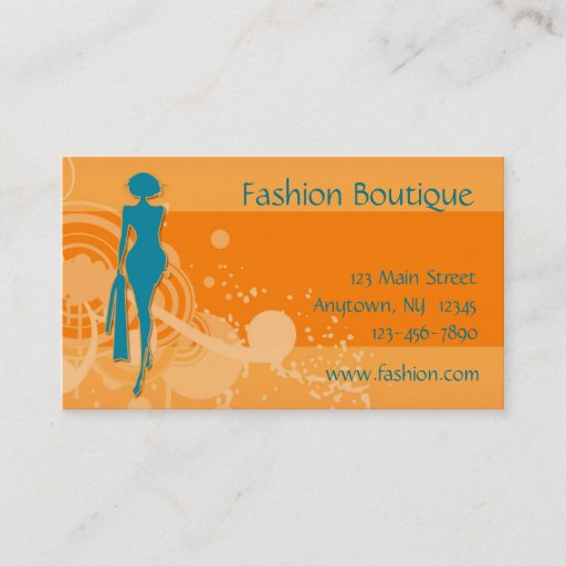 Customizable Fashion Business Card