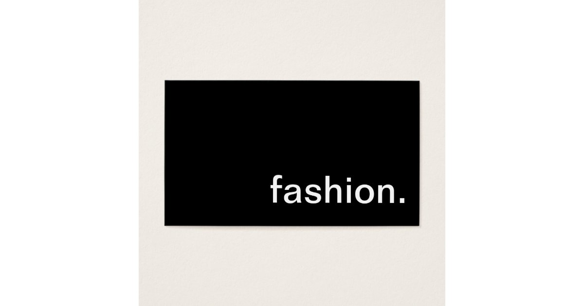 Fashion Business Card | Zazzle.com