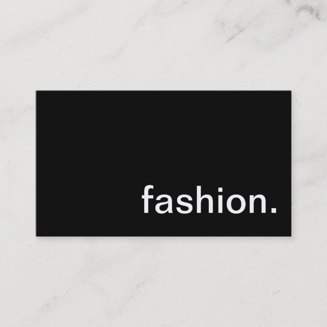 Fashion Business Card (Front)