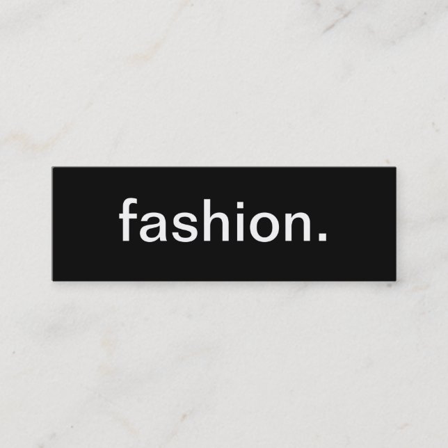 Fashion Business Card (Front)