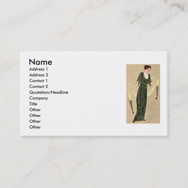 Fashion Business Card (Front)