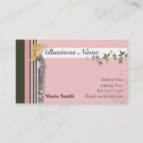 Fashion Business Card [pink/brown] - Customized