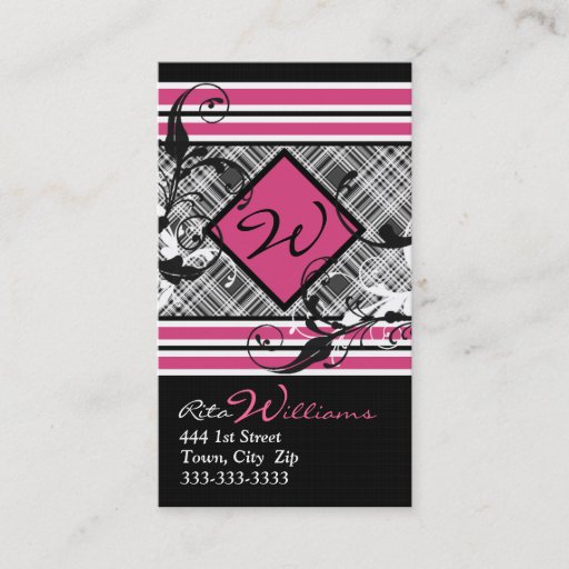 Customizable Fashion Business Cards