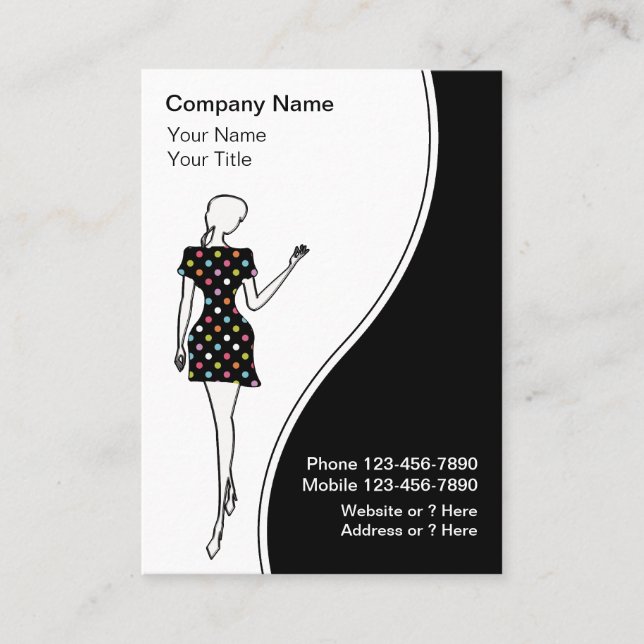 Fashion Business Cards (Front)