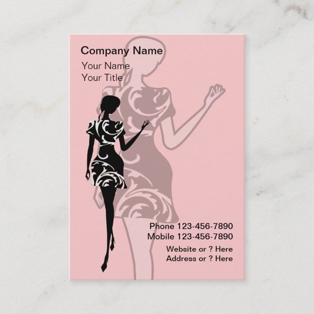 Fashion Business Cards (Front)