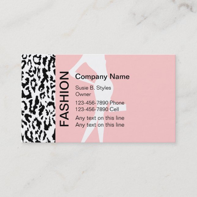 Fashion Business Cards (Front)