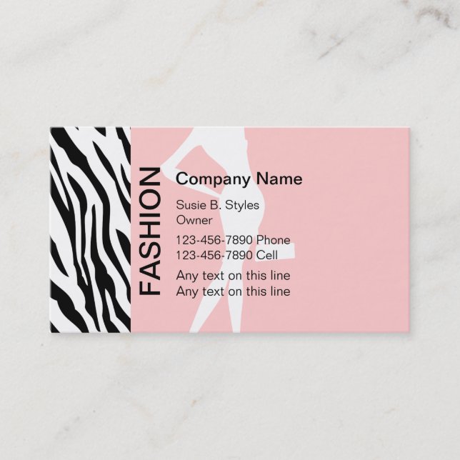 Fashion Business Cards (Front)
