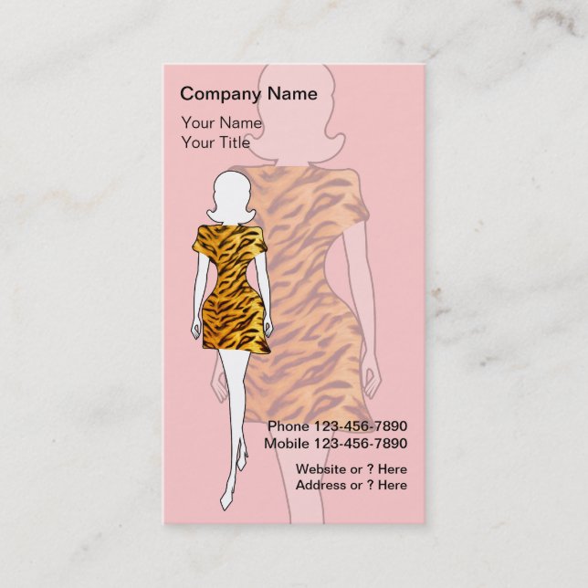 Fashion Business Cards (Front)