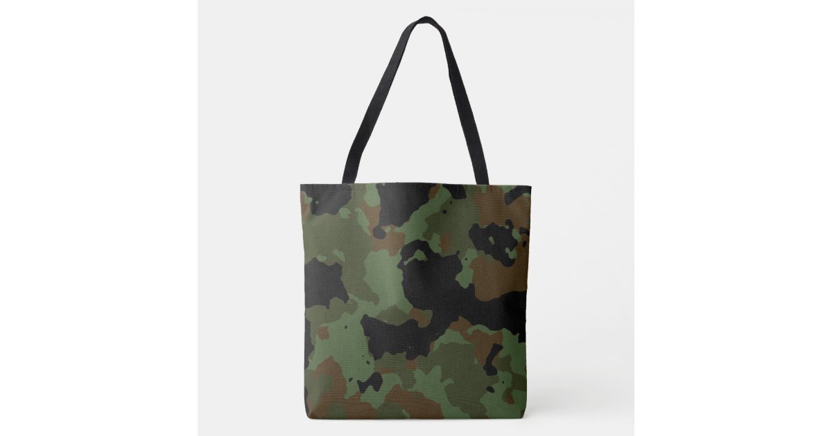 designer camo tote bag