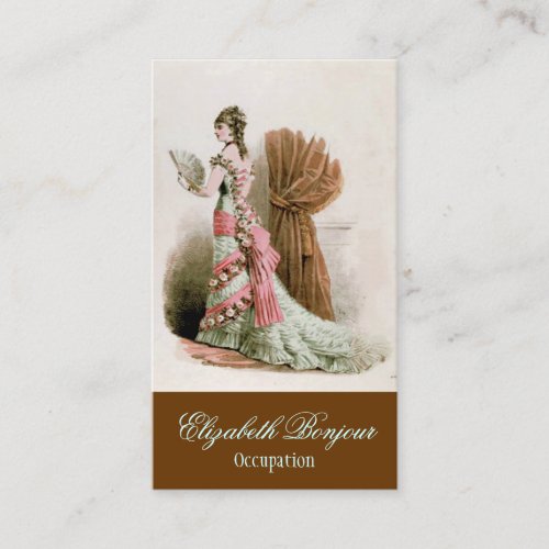 Fashion Catalog ~ Business Card Dress Vintage