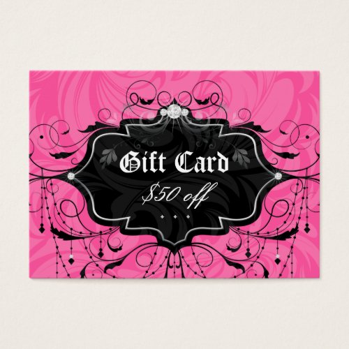 Fashion Chandelier Leaf Jewelry Gift Card Business Card