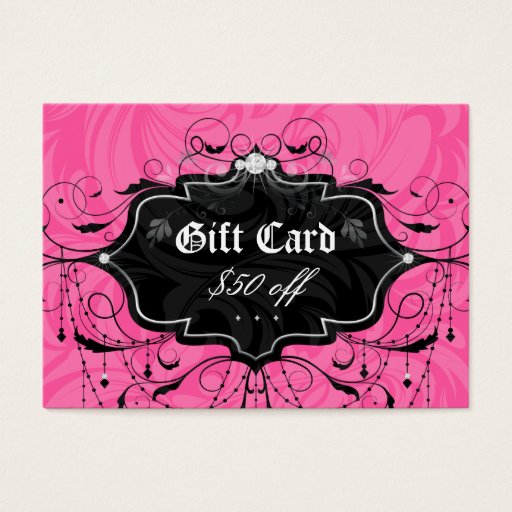 Customizable Fashion Chandelier Leaf Jewelry Gift Card Business Card