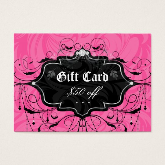 Fashion Chandelier Leaf Jewelry Gift Card