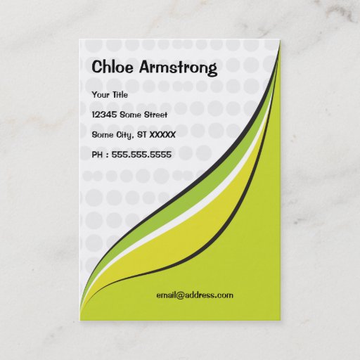 Customizable Fashion Businesscard ( Chubby ) Business Card Templates
