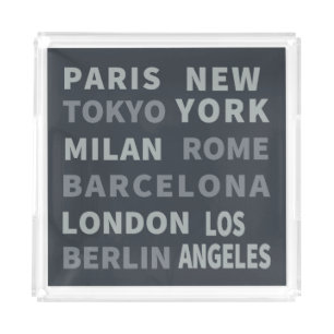 Fashion Cities Acrylic Tray