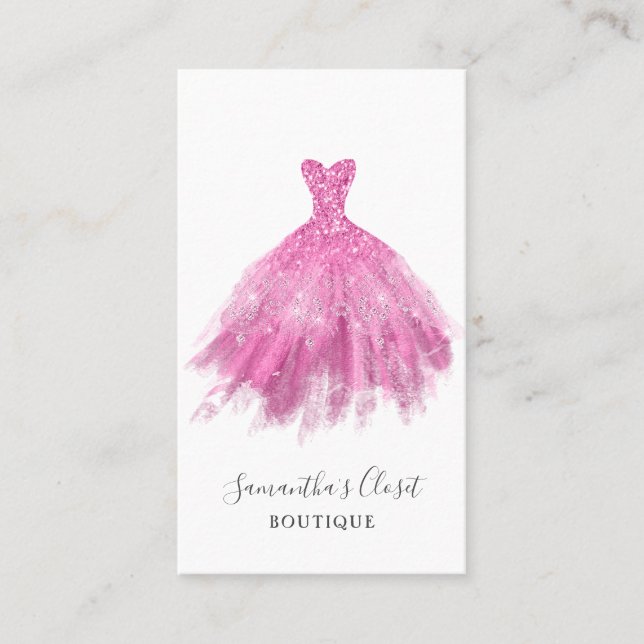 Fashion Clothing Business Card (Front)