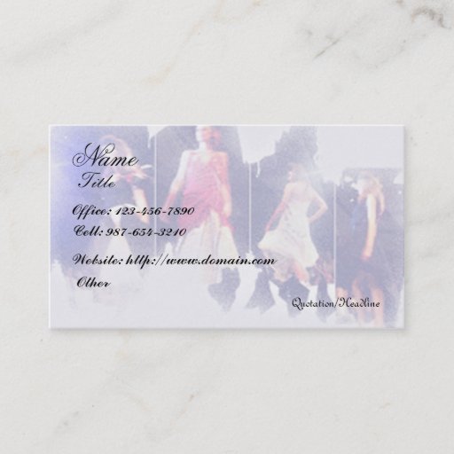 Customizable Fashion/Clothing Designer Business Card