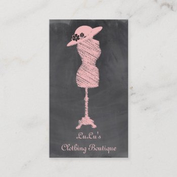 Fashion Clothing Store Boutique Business Card by ProfessionalDevelopm at Zazzle