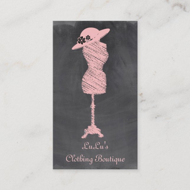 Fashion Clothing Store Boutique Business Card (Front)