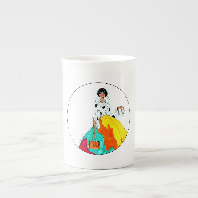 Fashion & Coffee Bone China Mug (Front)