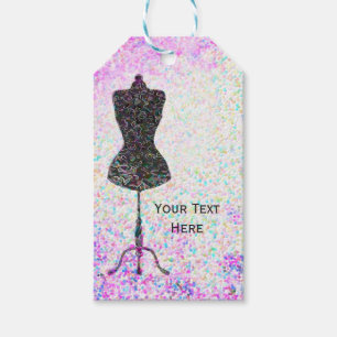 Fashion Confetti Mannequin Custom Party Favor Gift Tags
