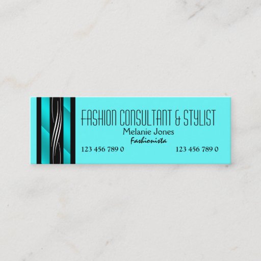 Customizable Fashion consultant stylist shopper PERSONALIZE Business Card Templates