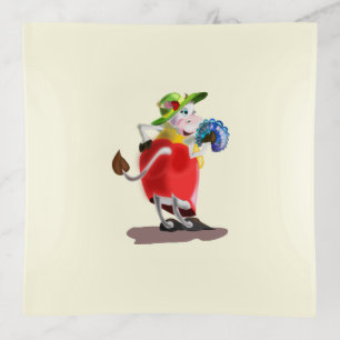Fashion Cow Trinket Tray