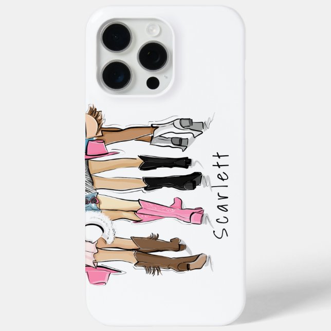 Fashion Custom Cowboy Boots Hats Country Case-Mate iPhone Case (Back)