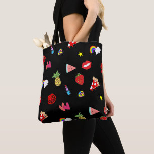 fashion cute cartoon pattern tote bag