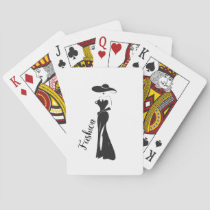 Fashion Cute Girly Vintage Art Deco Design Poker Cards