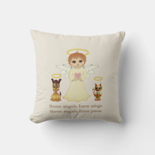 Fashion Cute Little Angels Throw Pillow