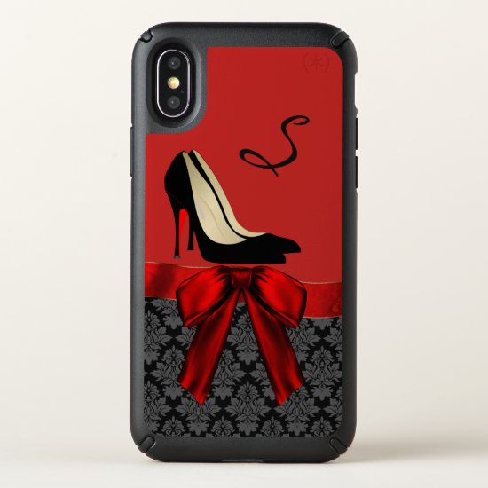 Fashion Damask and High Heels iPhone X Case