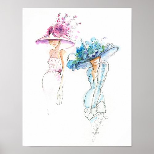 Fashion Derby by Heather French Henry 11x14 Poster