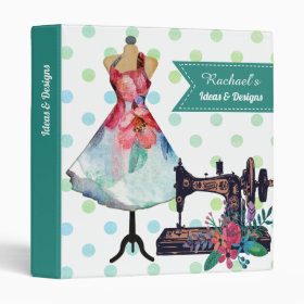 Fashion Design and Crafts Personalised Ideas 3 Ring Binder