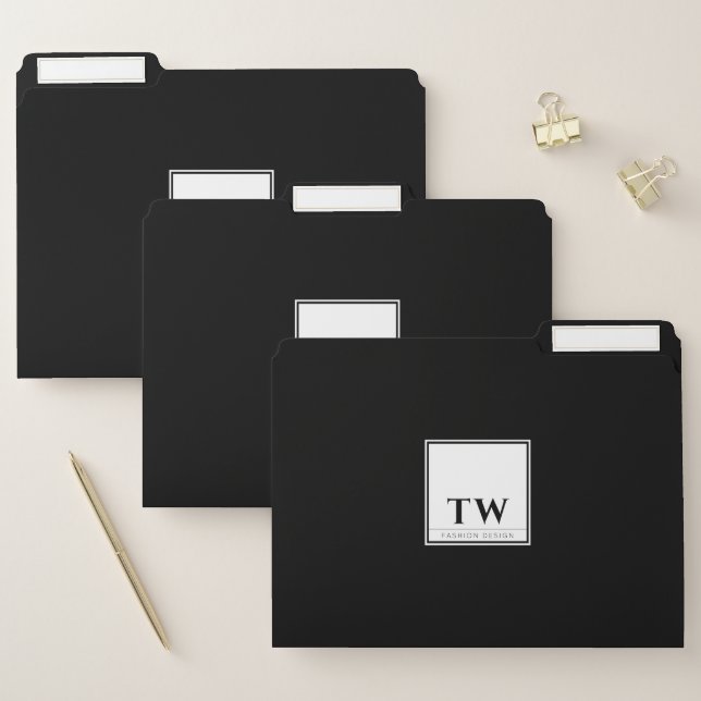 Fashion Design Black Set  File Folder (Set)