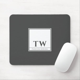 Fashion Design Dark Grey Mouse Pad