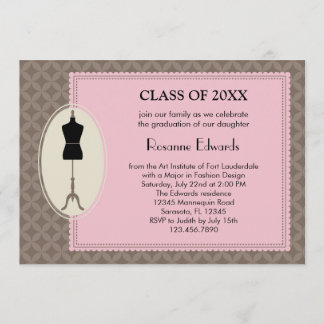 Fashion Design Graduation Invitation