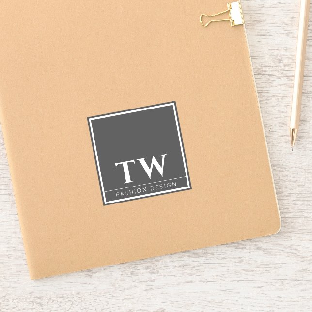 Fashion Design Grey Sticker (Notebook)