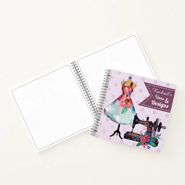 Fashion Designer Sketch Notebook, Zazzle