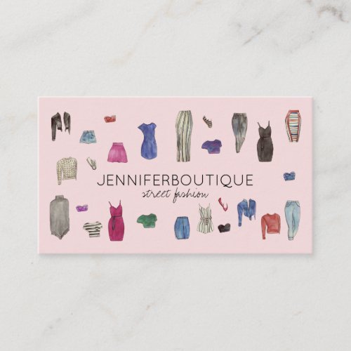 Fashion Design Stylist Sewing Tailor Clothing Business Card