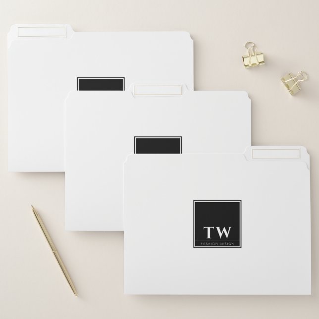 Fashion Design White Set  File Folder (Set)