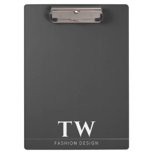 Fashion Designer Black Clipboard