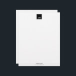 Fashion Designer Black Letterhead<br><div class="desc">Fashion Designer Black Letterhead is modern and elegant to match with your fashion business style.</div>
