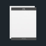 Fashion Designer Black Letterhead<br><div class="desc">Fashion Designer Black Letterhead is modern and elegant to match with your fashion business style.</div>
