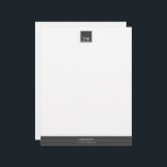 Fashion Designer Black Letterhead<br><div class="desc">Fashion Designer Black Letterhead is modern and elegant to match with your fashion business style.</div>