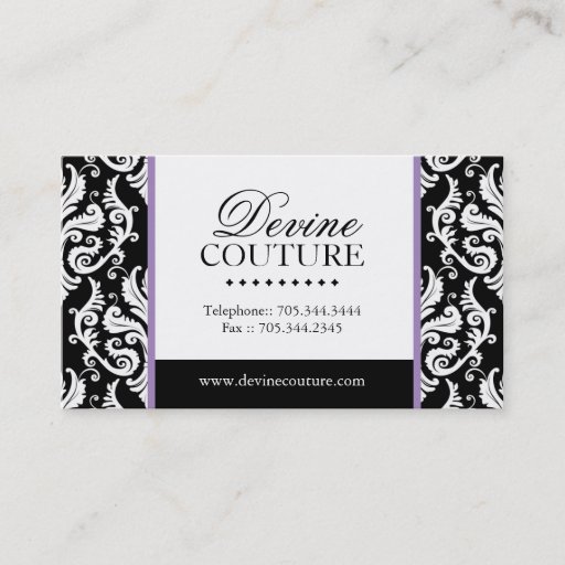Customizable Fashion Designer Business Card